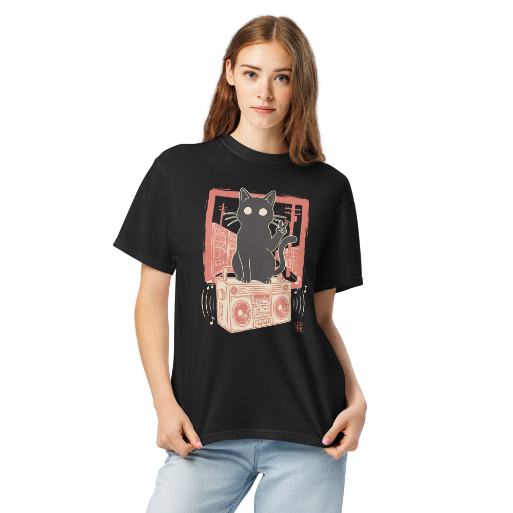 Chaos Frequency Boombox Cat Tee – Yui Style