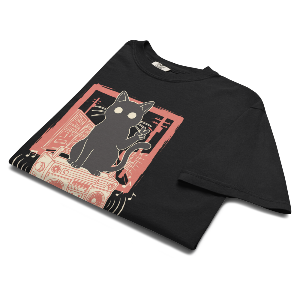 Chaos Frequency Boombox Cat Tee – Yui Style