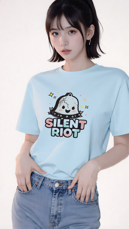 Silent Riot Cute Bell Heavyweight Tee